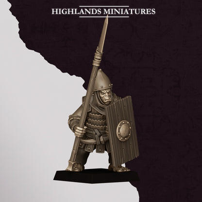 Highlands Miniatures Sons Of Marduk - Hobgoblin Spearmen