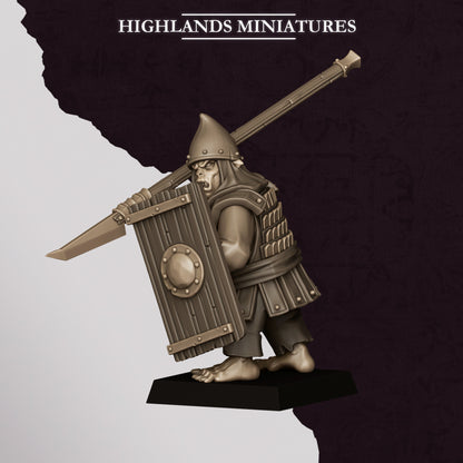 Highlands Miniatures Sons Of Marduk - Hobgoblin Spearmen