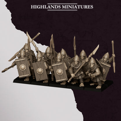 Highlands Miniatures Sons Of Marduk - Hobgoblin Spearmen