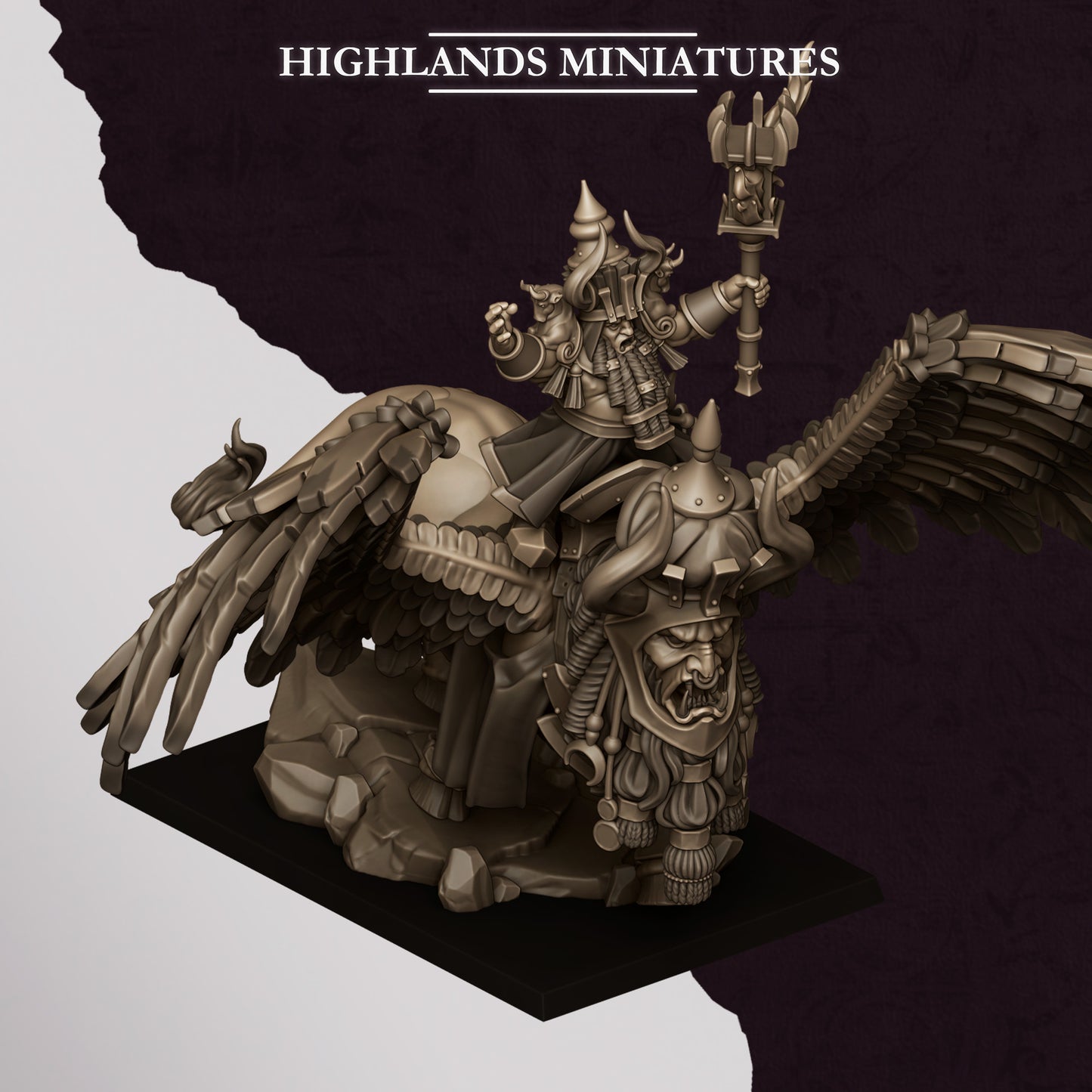 Highlands Miniatures Sons Of Marduk - Great Sorcerer on Lamassu