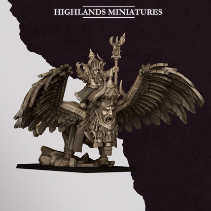 Highlands Miniatures Sons Of Marduk - Great Sorcerer on Lamassu