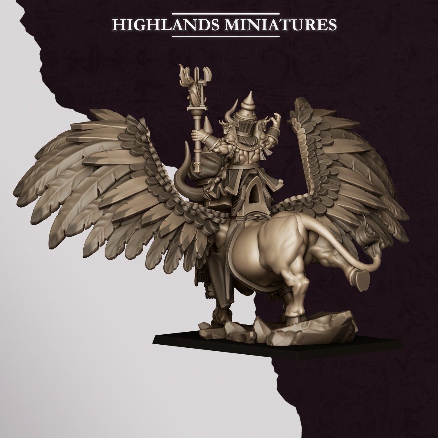 Highlands Miniatures Sons Of Marduk - Great Sorcerer on Lamassu