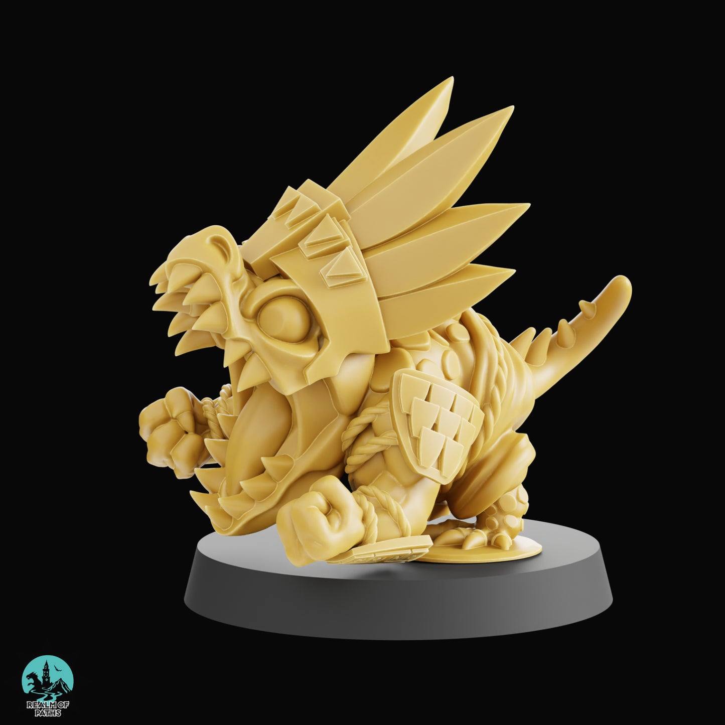 Realm of Paths Fantasy Football Chibi Lizardmen - 'Lizard Punch'