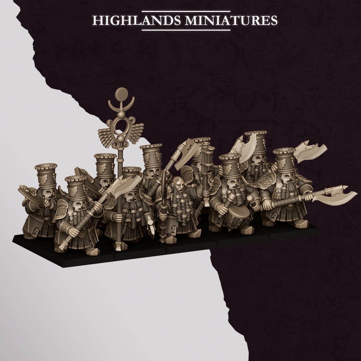 Highlands Miniatures Sons Of Marduk - Heavy Guard with Great Weapons