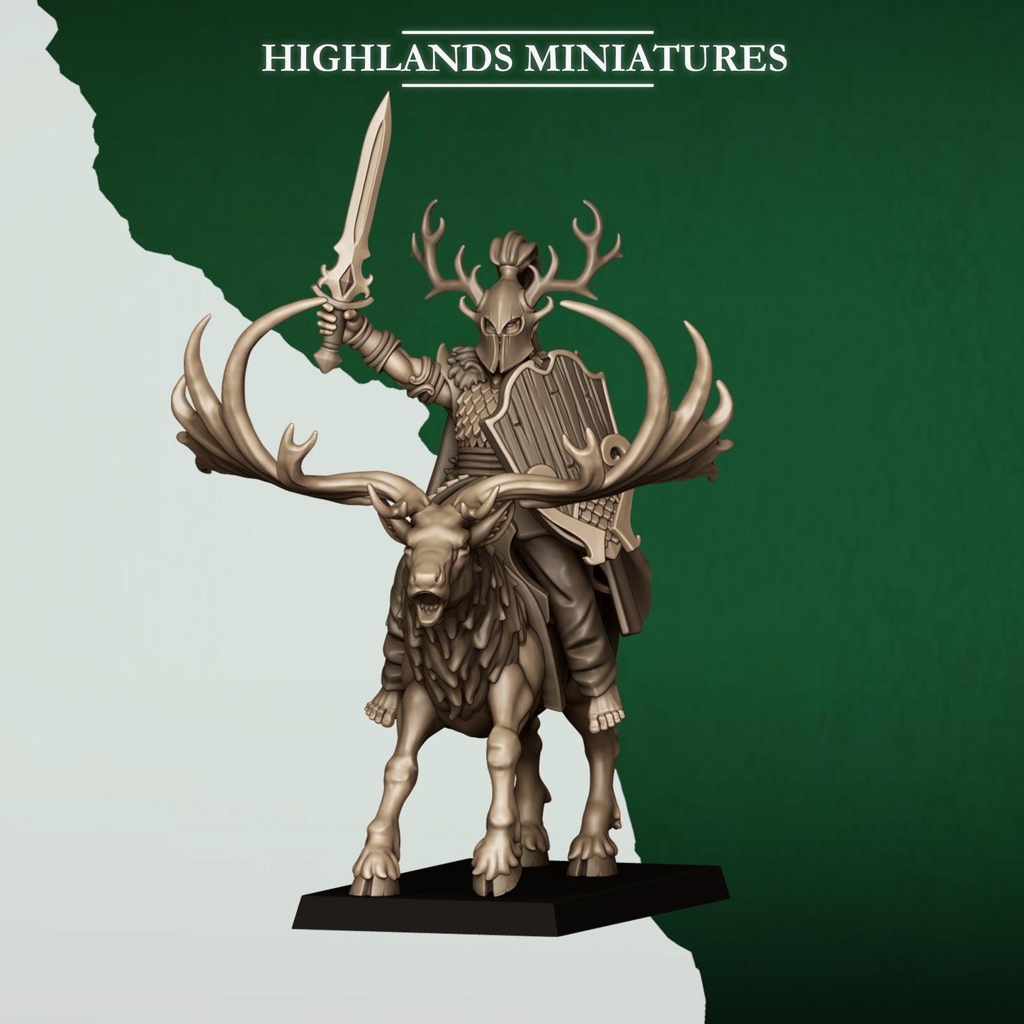 Highlands Miniatures Feral Elves - Elf Lord