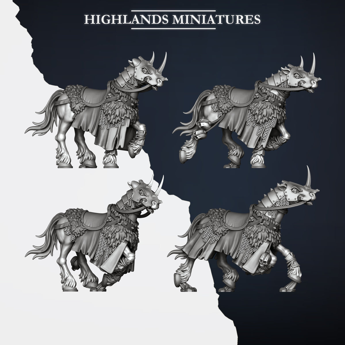 Highlands Miniatures - Mounted Norse Huscarl
