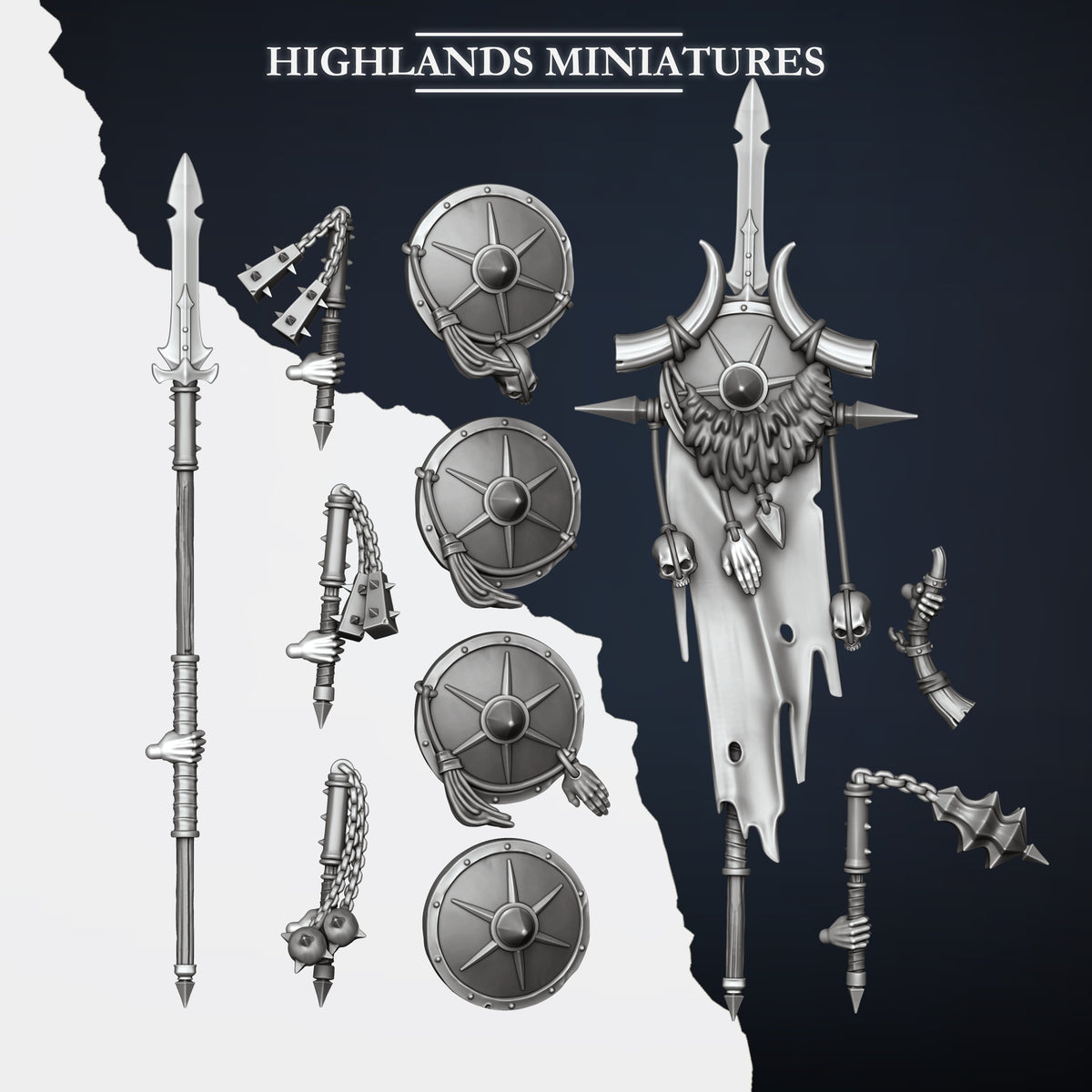 Highlands Miniatures - Mounted Norse Huscarl
