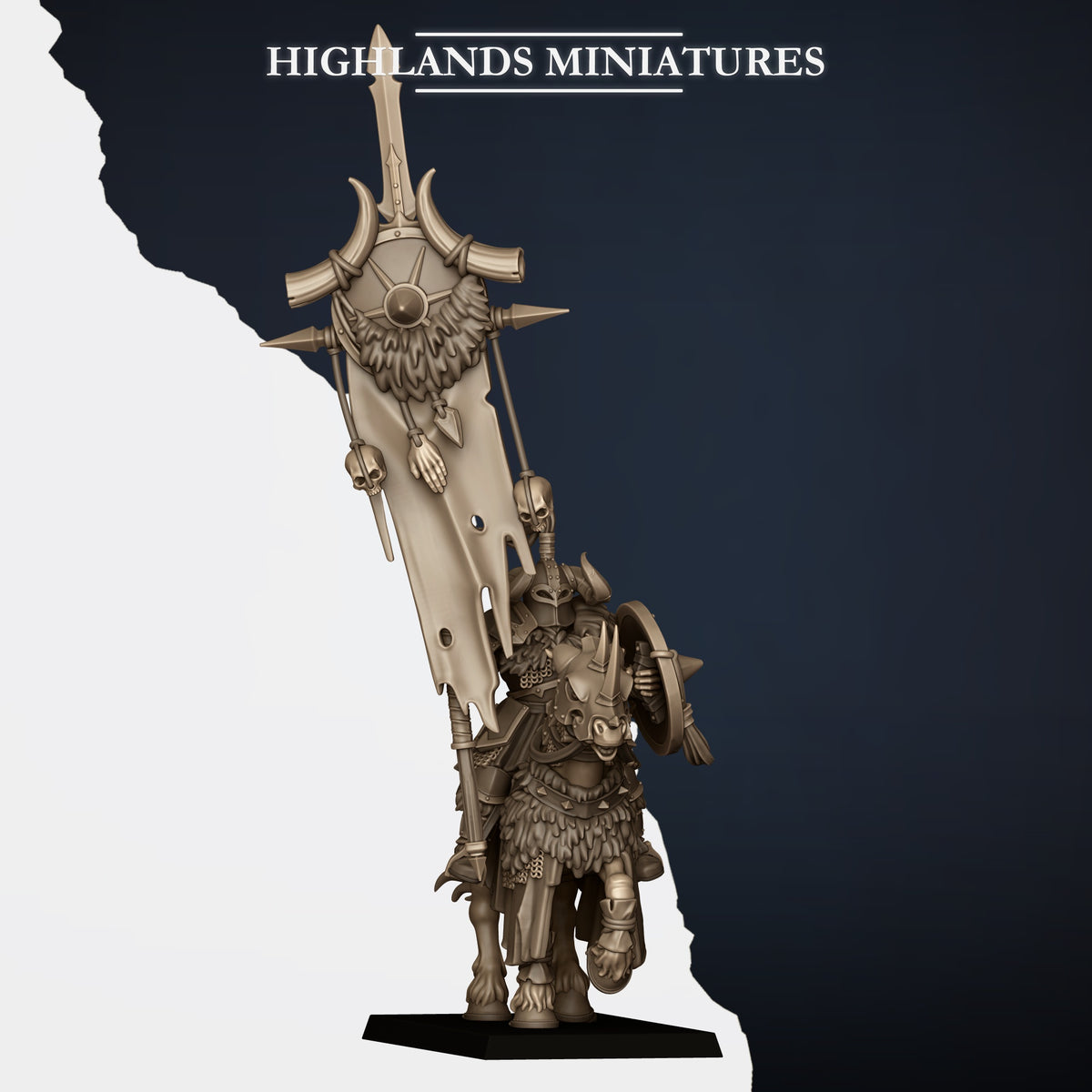 Highlands Miniatures - Mounted Norse Huscarl
