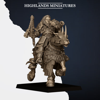 Highlands Miniatures - Mounted Norse Huscarl