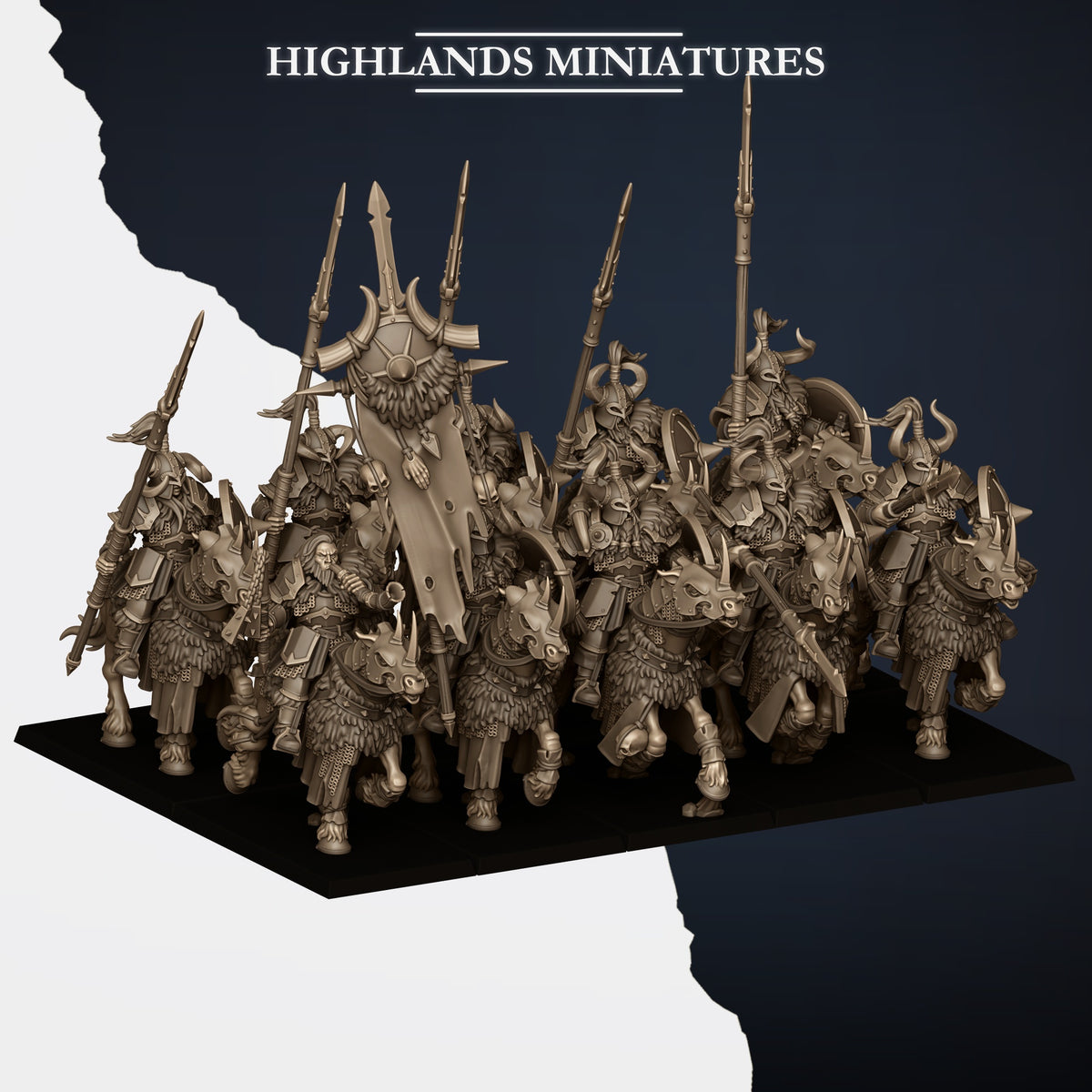 Highlands Miniatures - Mounted Norse Huscarl