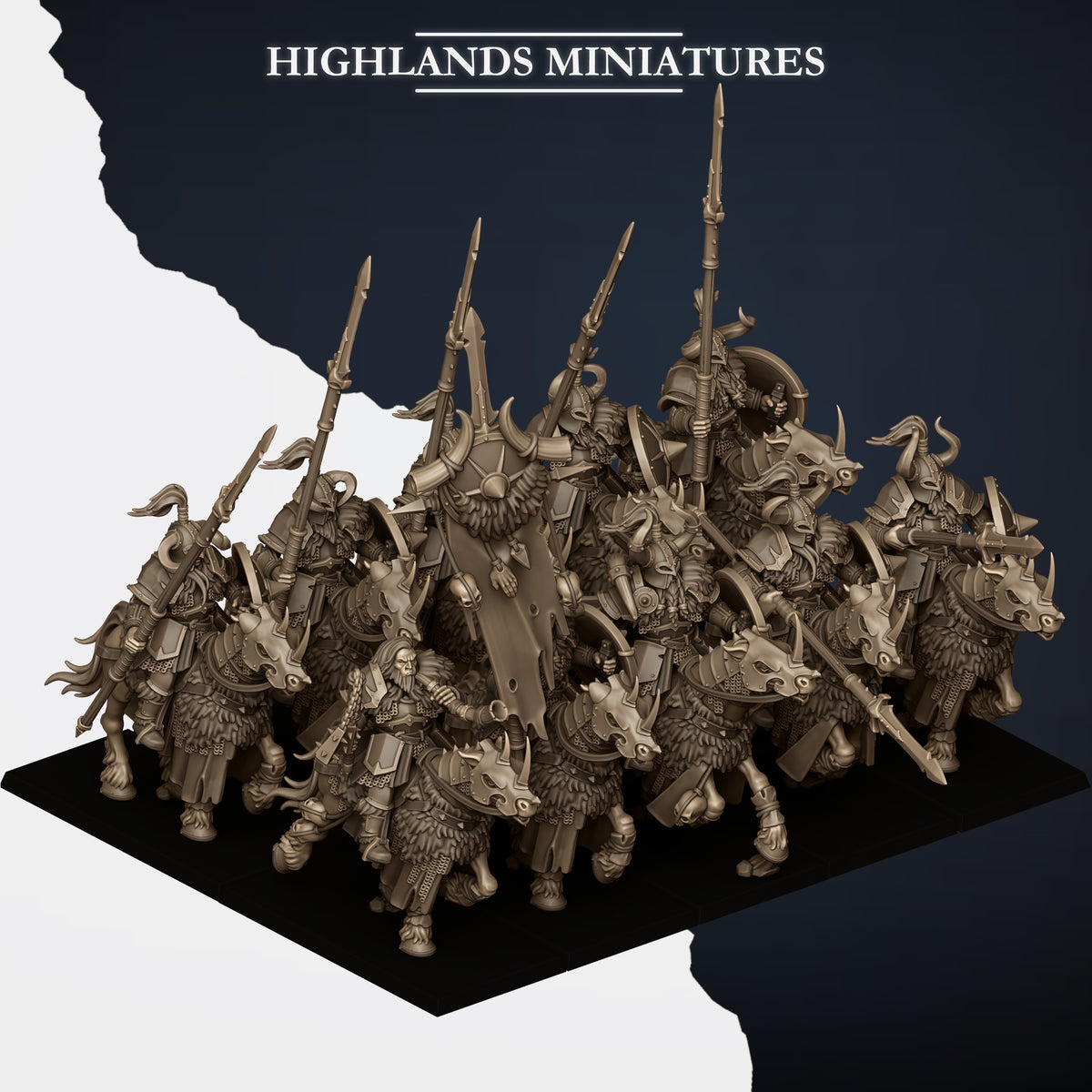 Highlands Miniatures - Mounted Norse Huscarl