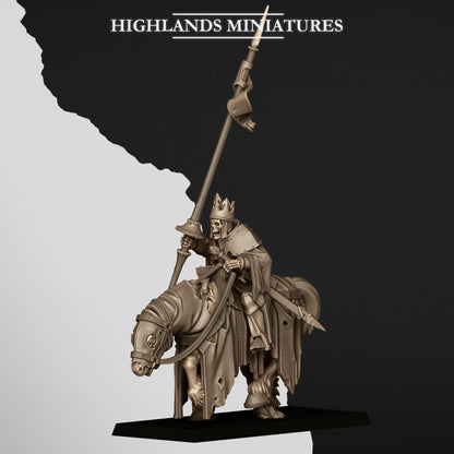 Highlands Miniatures - Mounted Skeleton Lord