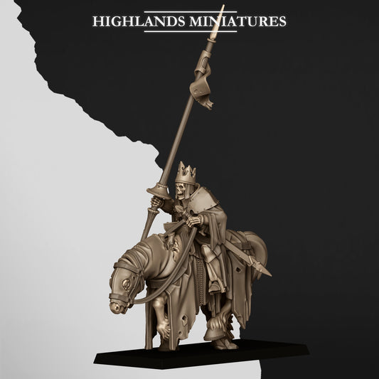 Highlands Miniatures - Mounted Skeleton Lord