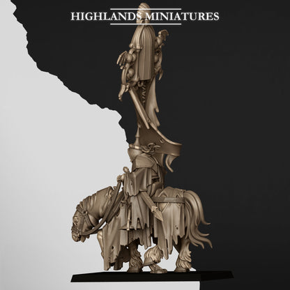 Highlands Miniatures - Mounted Skeleton Lord