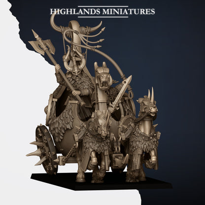 Highlands Miniatures - Norse Huscarl Chariot