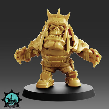 Realm of Paths Fantasy Football Chibi Orc - 'Iron Crusher'