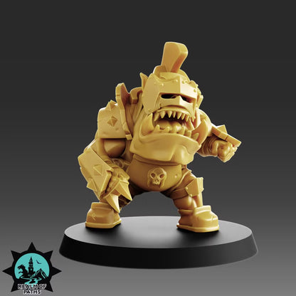 Realm of Paths Fantasy Football Chibi Orc - 'Iron Crusher'