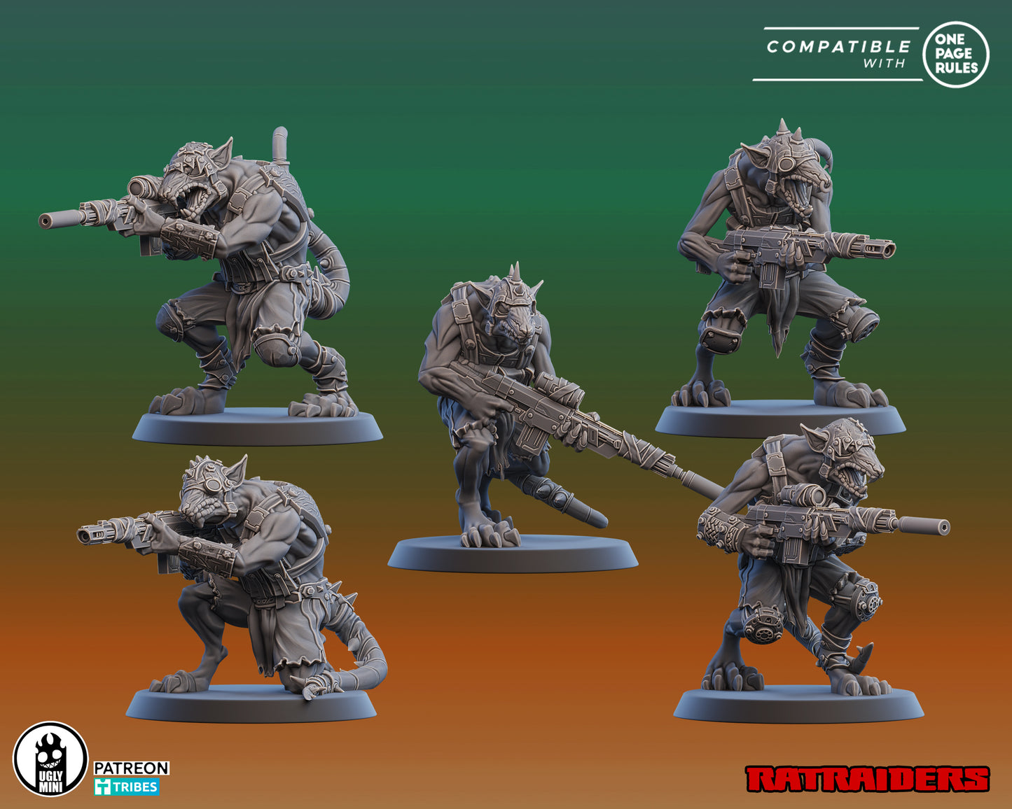 UGLY Miniatures Scrap Rats - Ratraiders
