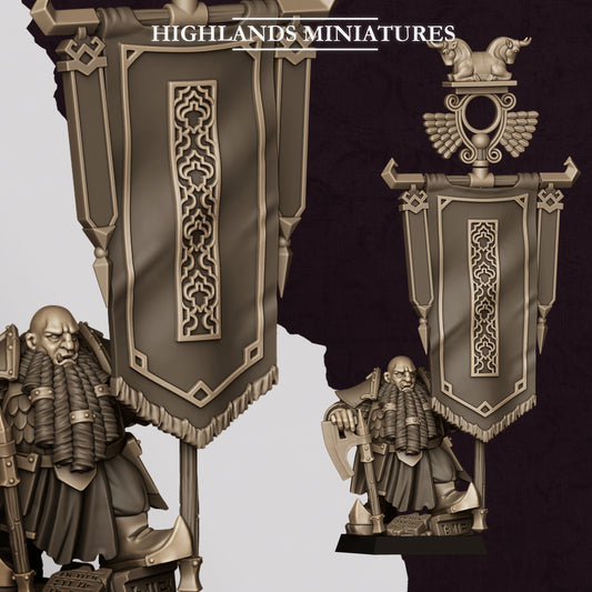 Highlands Miniatures Sons Of Marduk - Battle Standard Bearer