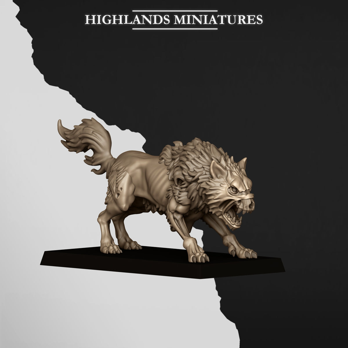 Highlands Miniatures - Undead Wolves