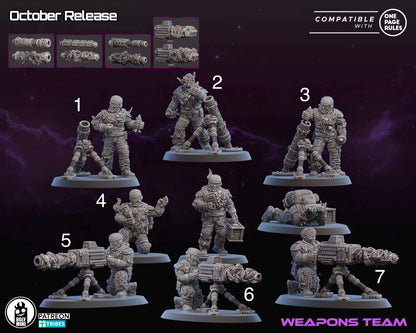 UGLY Miniatures Infected Colonies - Weapon Team