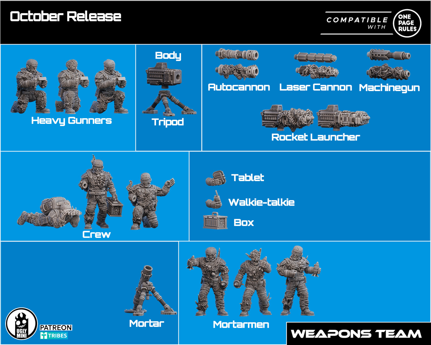 UGLY Miniatures Infected Colonies - Weapon Team