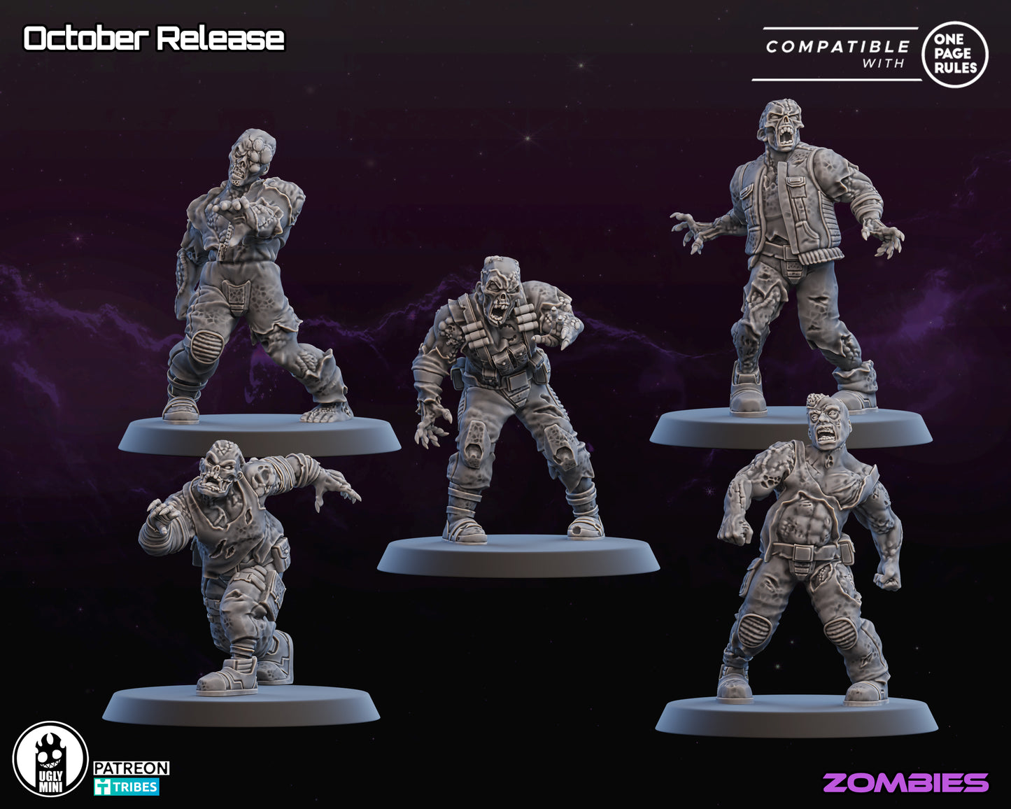 UGLY Miniatures Infected Colonies - Infected Zombies