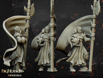 Highlands Miniatures Warriors of the Lady Command Group