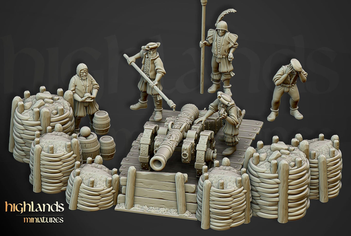 Highlands Miniatures Sunland Artillery Battery