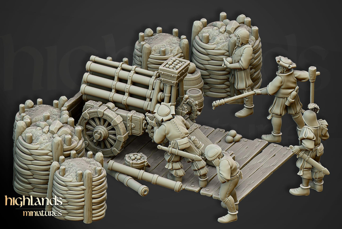 Highlands Miniatures Sunland Artillery Battery
