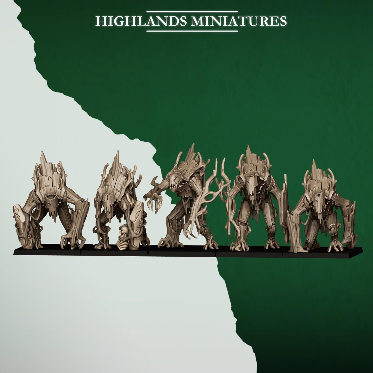 Highlands Miniatures Feral Elves - Golems