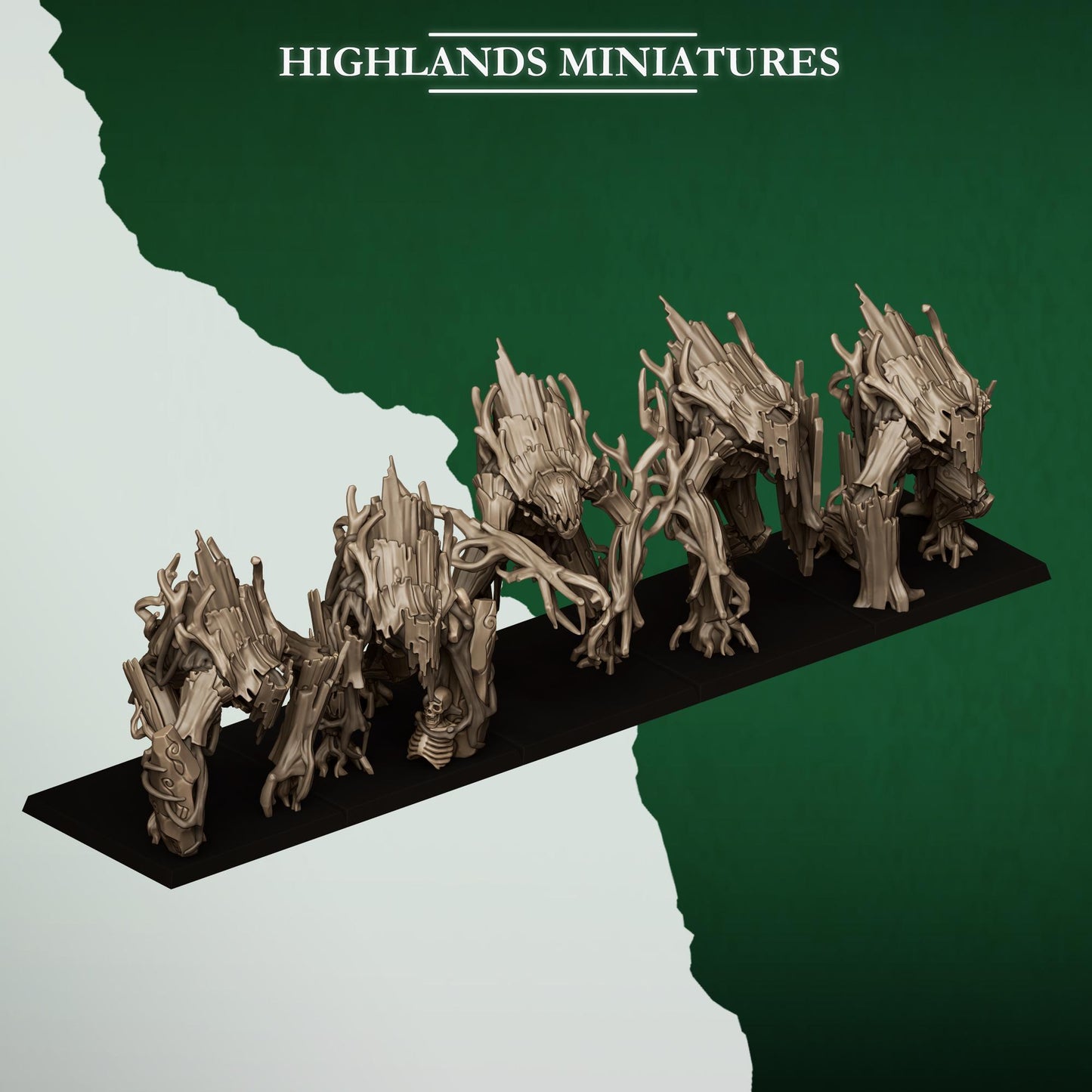 Highlands Miniatures Feral Elves - Golems