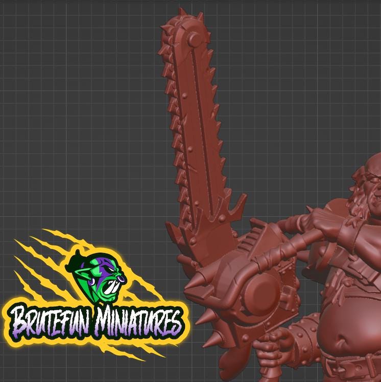 Brutefun Fantasy Football - Old man with Chainsaw