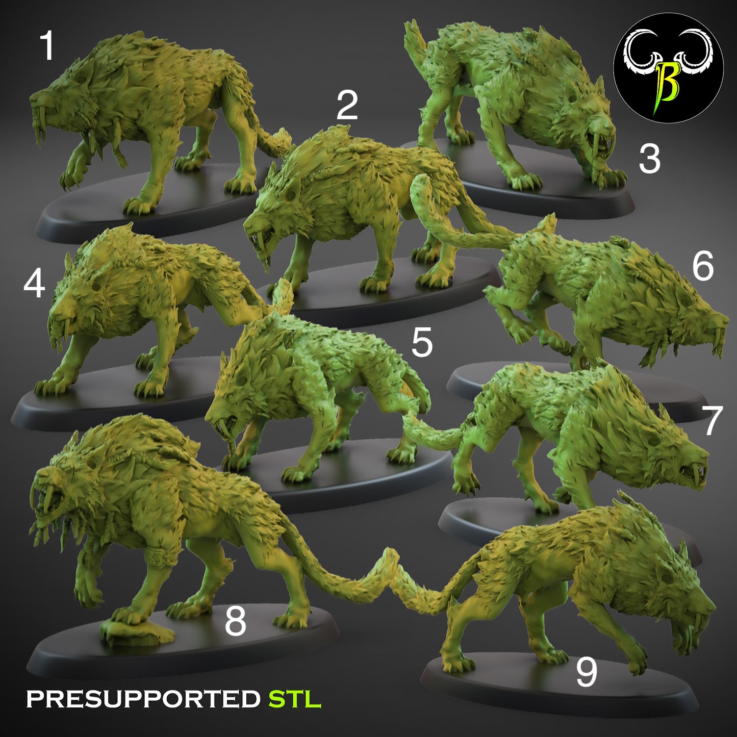 ClayBeastCreation - Sons of Everfeast Fenrir Sons Squad