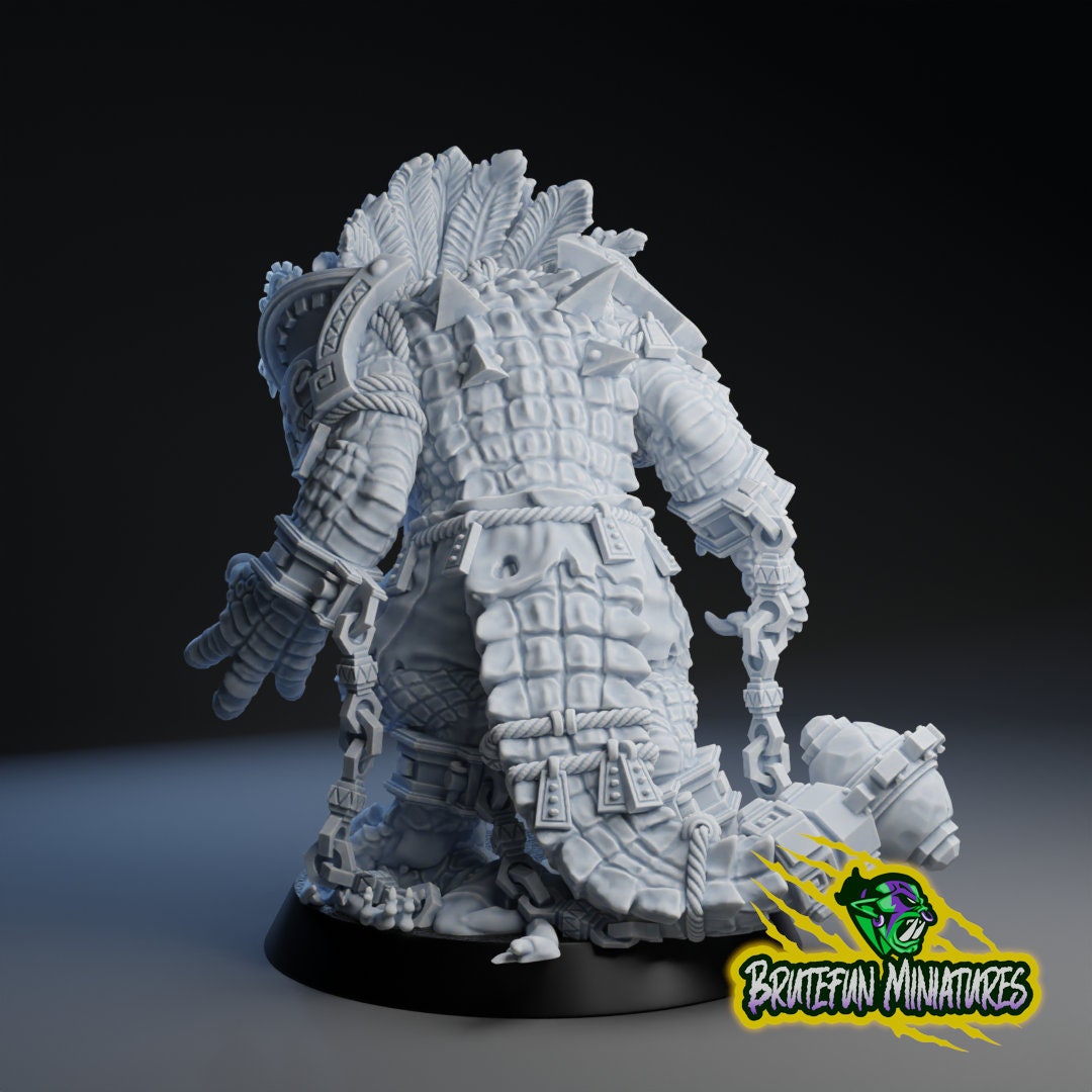 Brutefun Fantasy Football Lizardmen Crocodile Star Player