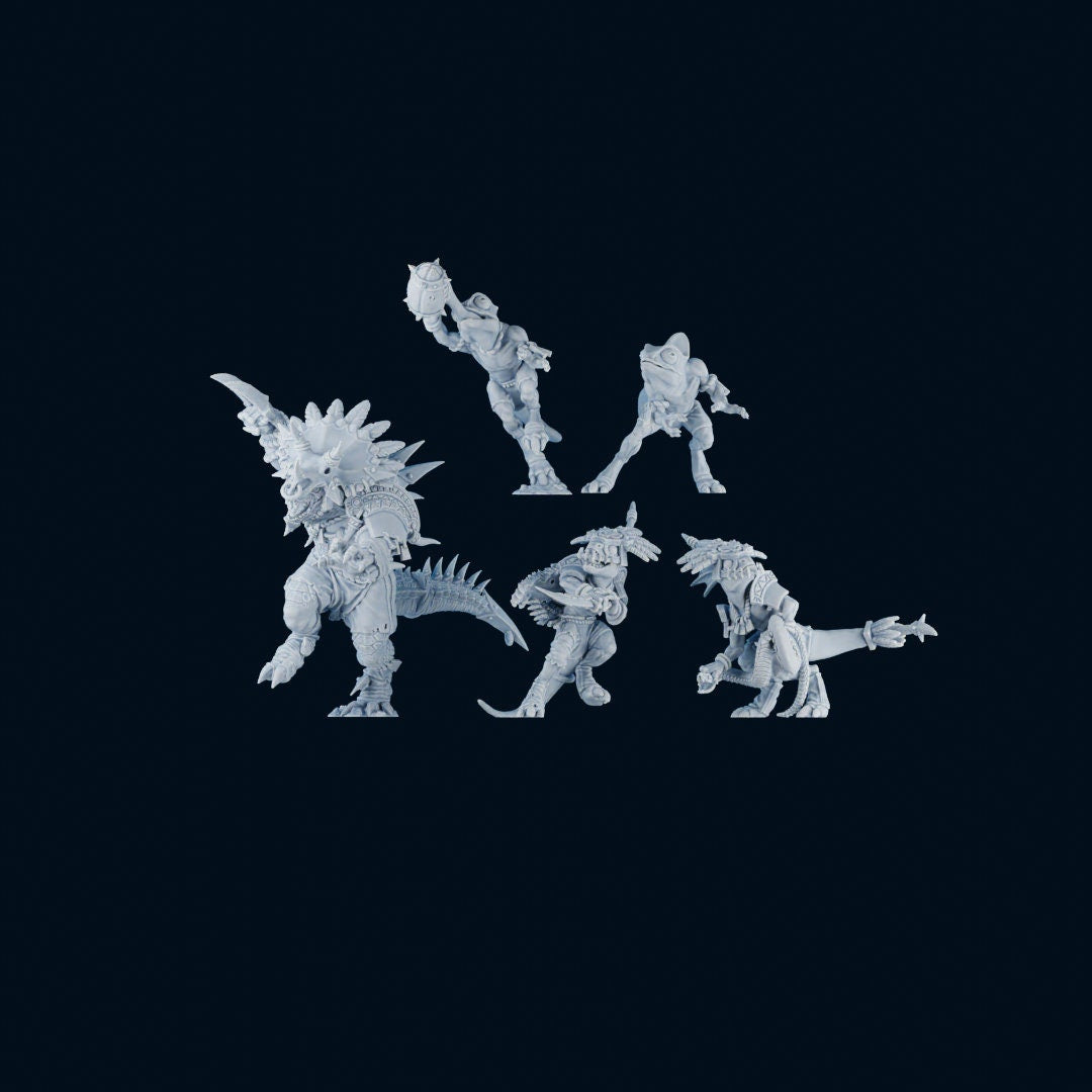 Brutefun Fantasy Football Lizardmen Team + Stars!