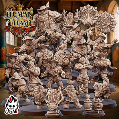UGNI Conquistador Human + Old World Union Combo Fantasy Football Team