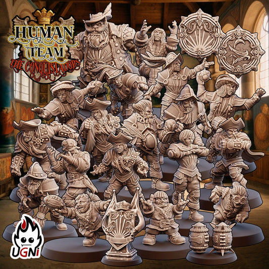 UGNI Conquistador Human + Old World Union Combo Fantasy Football Team