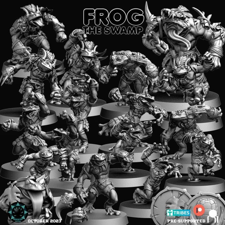 Realm of Paths Fantasy Football Frog Team - 'The Swamp'