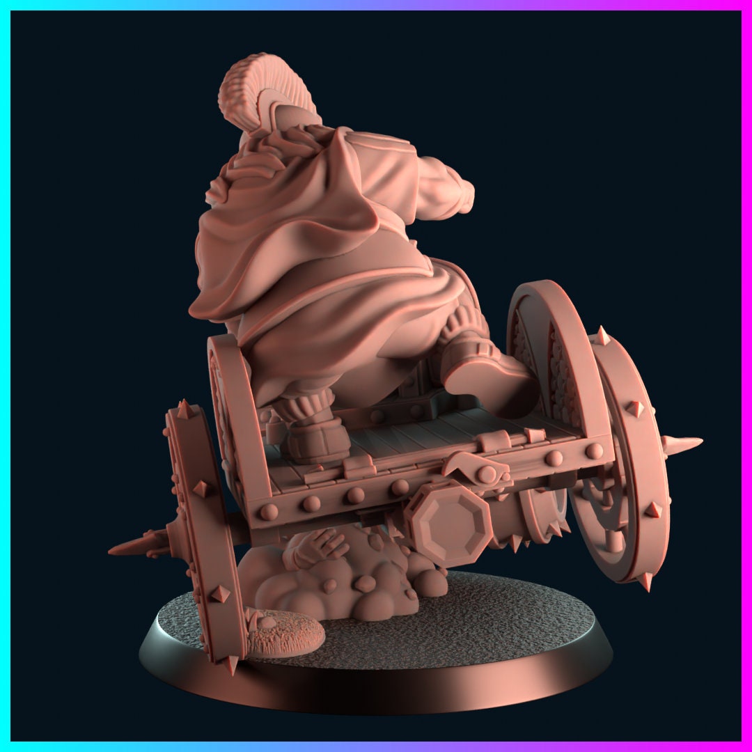 KoolKiwi Dwarf Fantasy Football Chariot Roller