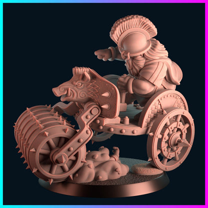 KoolKiwi Dwarf Fantasy Football Chariot Roller