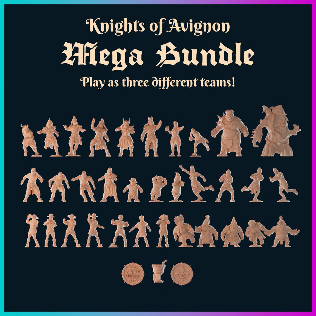 KoolKiwi "Knights of Avignon" Fantasy Football Team Bundle - 3 teams in 1!