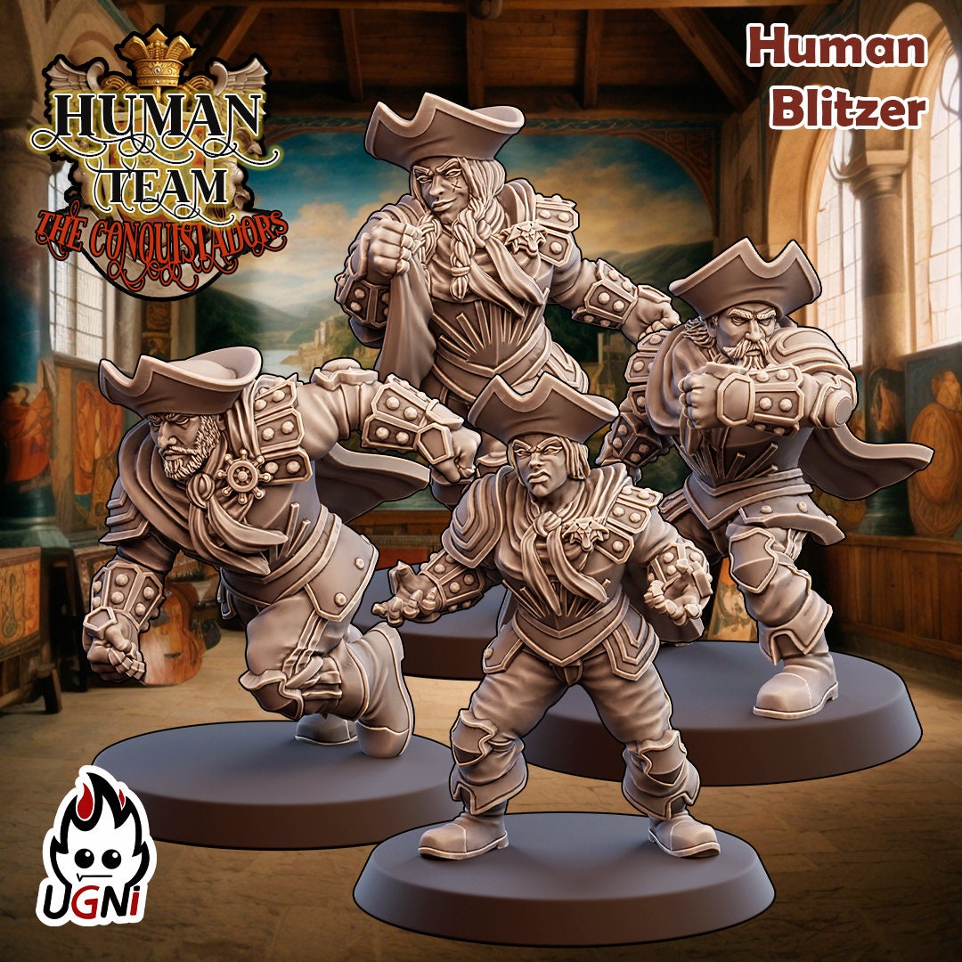 UGNI Human Fantasy Football Team in Conquistador style