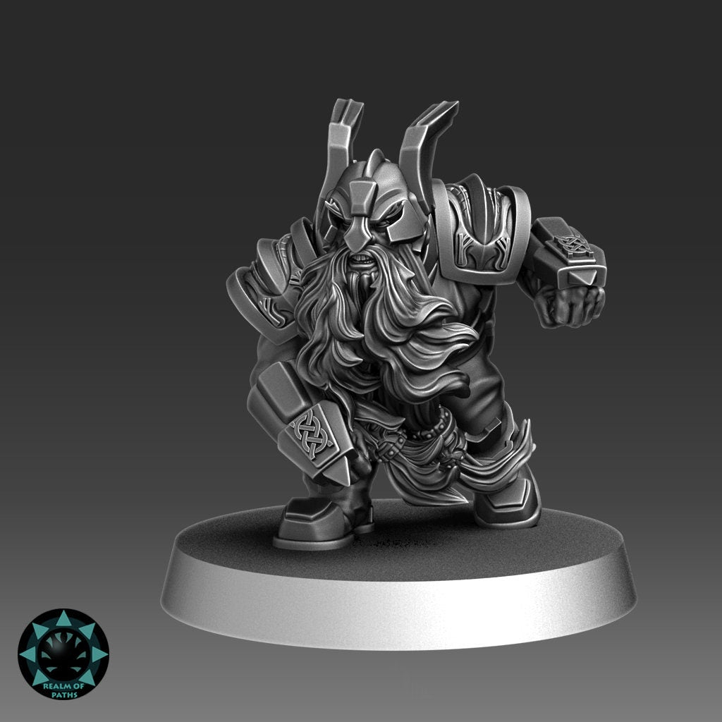 Realm of Paths Fantasy Football Dwarf Team - 'Iron Bolt'