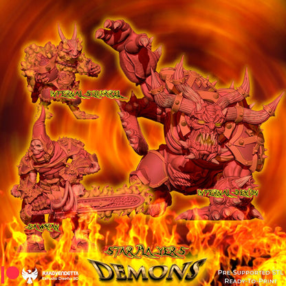 Rakovendetta Fantasy Football Chaos Demon Team + Stars