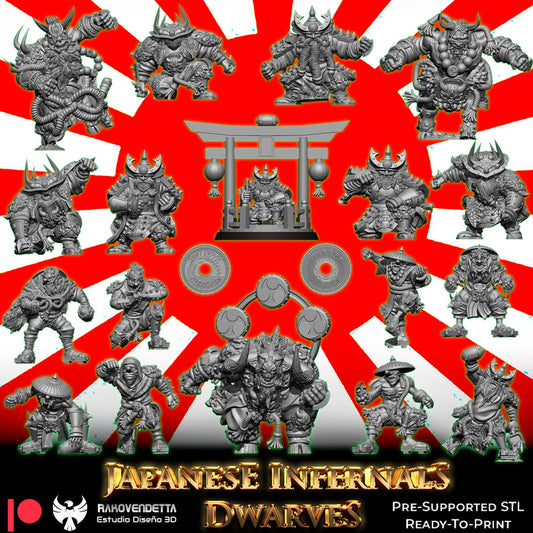 Rakovendetta Fantasy Football Japanese Infernal Dwarf Team