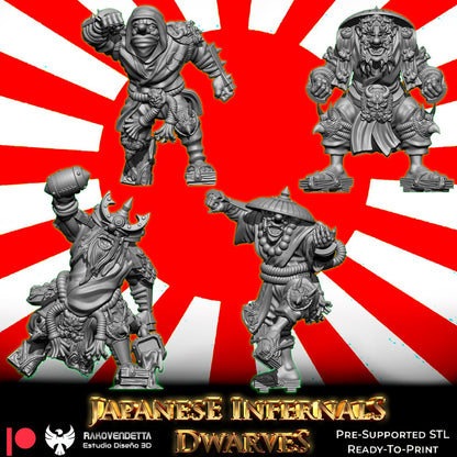 Rakovendetta Fantasy Football Japanese Infernal Dwarf Team