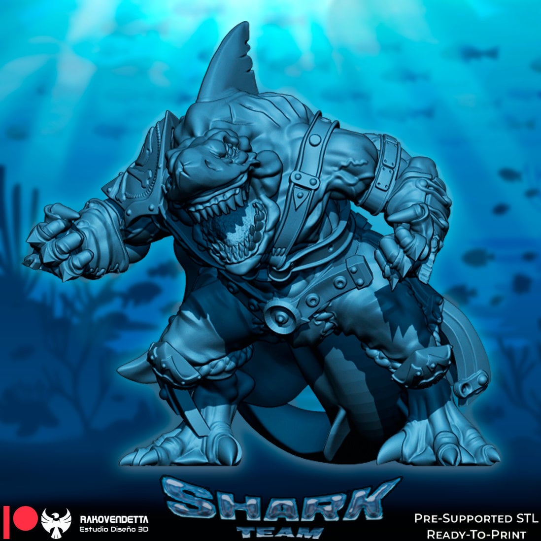 fantasy football helmets sharks Rakovendetta Fantasy Football Shark Team – Nokken Studio