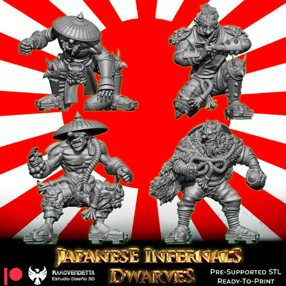 Rakovendetta Fantasy Football Japanese Infernal Dwarf Team