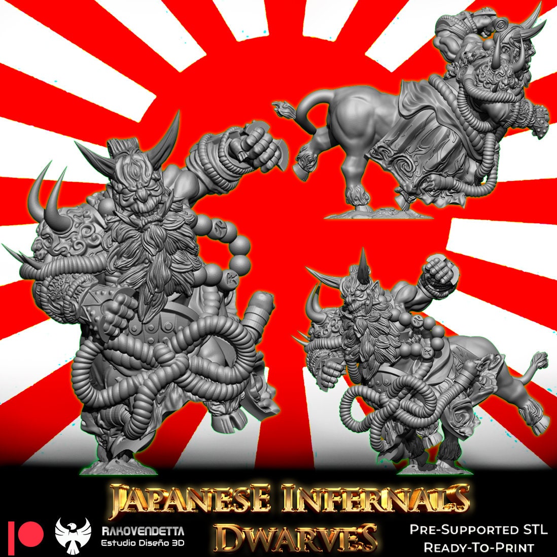 Rakovendetta Fantasy Football Japanese Infernal Dwarf Team